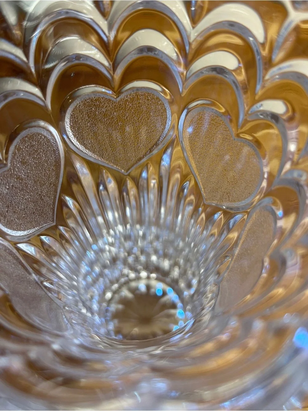 Vintage FTD Lead Crystal Heart Vase - Picture 6 of 11